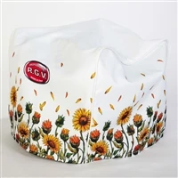 RGV PROMO Luxury 25 White Edition + Copertura motivo girasoli + Tagliere + Steak Knifes Bundle image 3