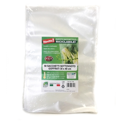 Vacuum bags 30 x 40 cm (50pz) - Vacuum packed RGV